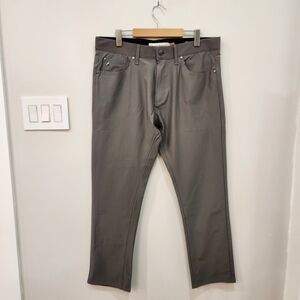 Tailor Vintage Pants Mens 36x30 Gray Luxe Performance New Canaan Golf Casual*